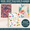 bloom daily planners 2026–2027 Teacher Planner, Bold & Bright – 7 Period Lesson Plan Book, 9" x 11", Interchangeable Cover